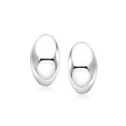 thumbnail image 1 of Ross-Simons Italian Sterling Silver Oval Dome Earrings, Women's, Adult, 1 of 5