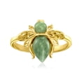 thumbnail image 1 of Ross-Simons Jade Bumblebee Ring in 18kt Gold Over Sterling, Women's, Adult, 1 of 6