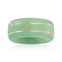 Ross-Simons Jade Ring With 14kt Yellow Gold, Women's, Adult