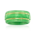thumbnail image 1 of Ross-Simons Jade Ring With 14kt Yellow Gold, Women's, Adult, 1 of 5