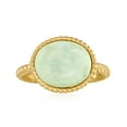 thumbnail image 1 of Ross-Simons Jade Roped Ring in 18kt Gold Over Sterling, Women's, Adult, 1 of 5