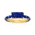 thumbnail image 1 of Ross-Simons Lapis and Dark Blue Enamel Ring in 18kt Gold Over Sterling, Women's, Adult, 1 of 5