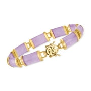 ROSS-SIMONS Lavender Jade "Good Fortune" Bracelet in 18kt Gold Over Sterling, Women's, Adult