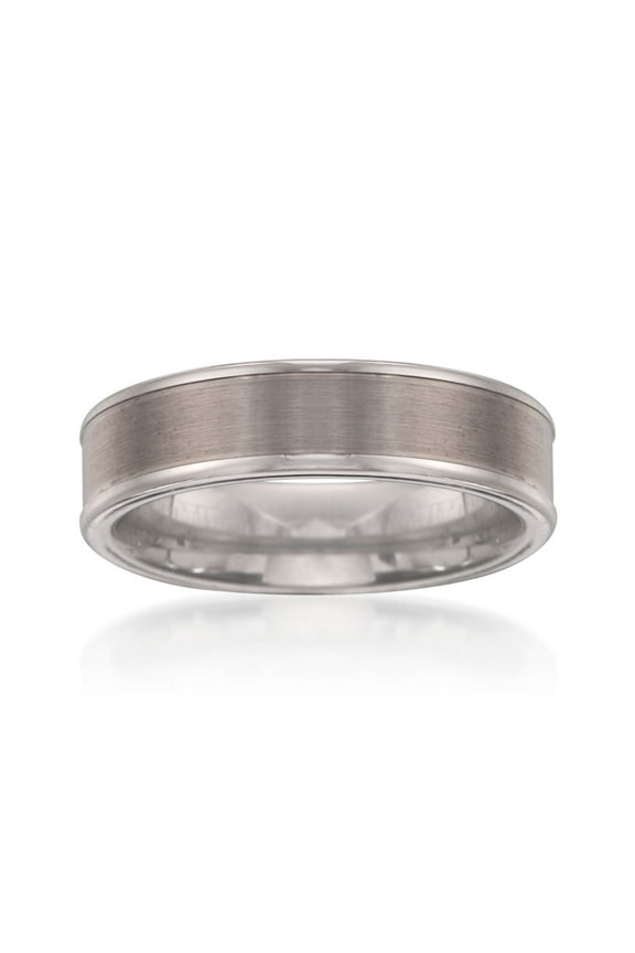 Men's 6mm Tungsten Carbide Wedding Band for Male, Adult