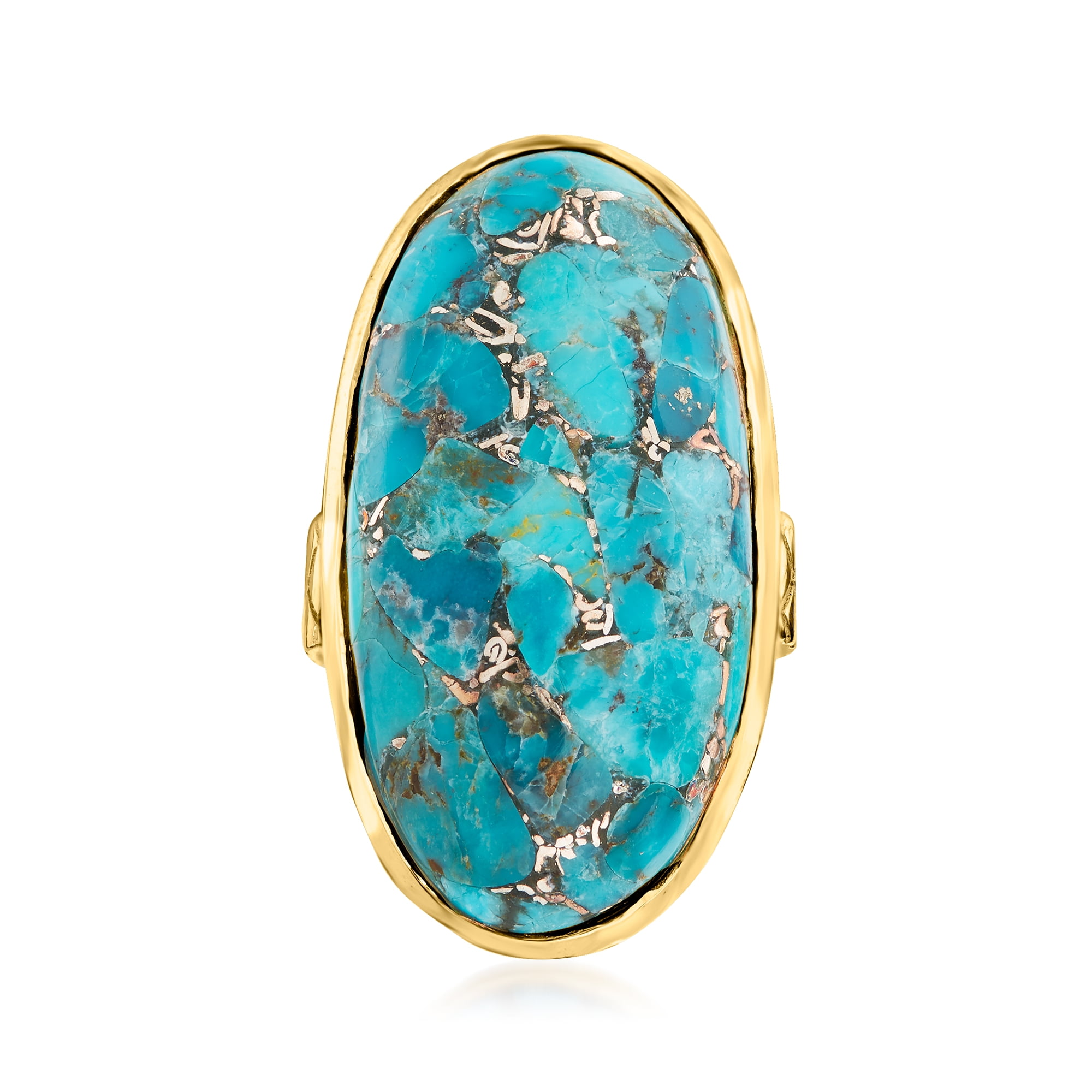 Ross-Simons Cultured Pearl Ring - 8-8.5mm Pearl In 18kt Gold Over Sterling Silver