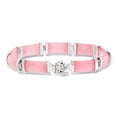 thumbnail image 1 of Ross-Simons Pink Jade "Good Fortune" Bracelet in Sterling Silver, Women's, Adult, 1 of 5