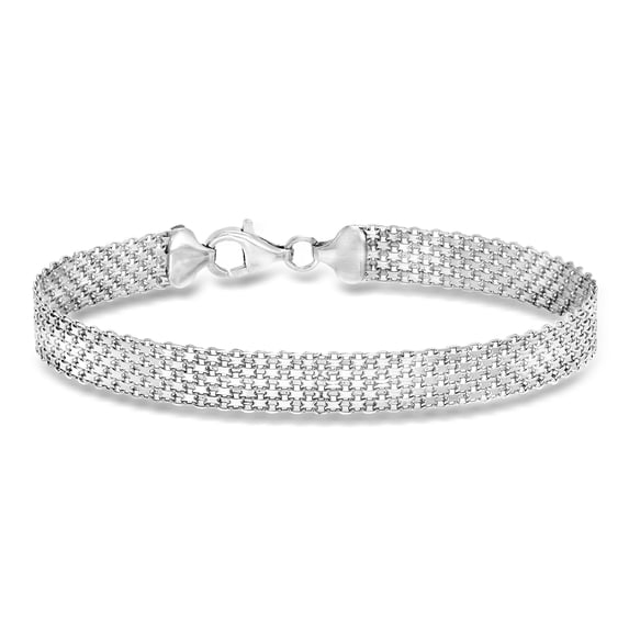 Ross-Simons Sterling Silver Bismark-Link Bracelet, Women's, Adult