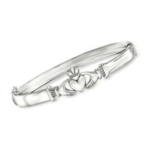 Ross-Simons Sterling Silver Claddagh Bangle Bracelet, Women's, Adult