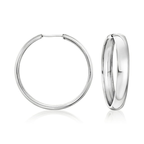 Ross-Simons Sterling Silver Endless Hoop Earrings, Women's, Adult