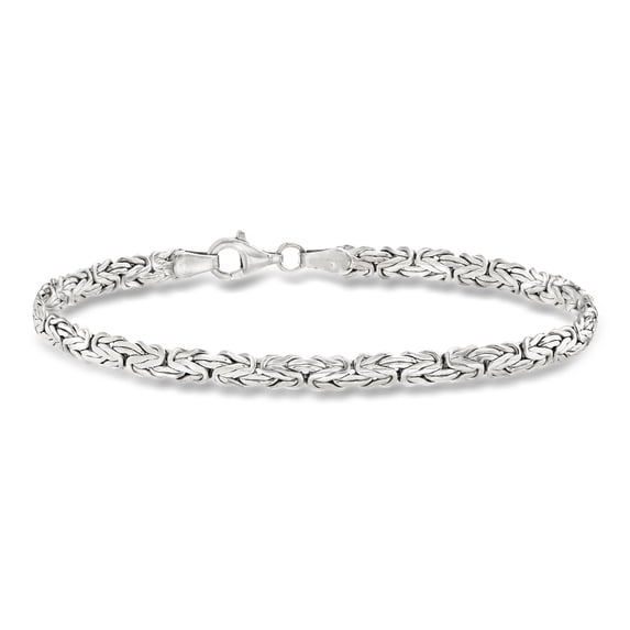 Ross-Simons Sterling Silver Flat Byzantine Bracelet, Women's, Adult