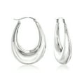 thumbnail image 1 of Ross-Simons Sterling Silver Graduated Hoop Earrings, Women's, Adult, 1 of 7