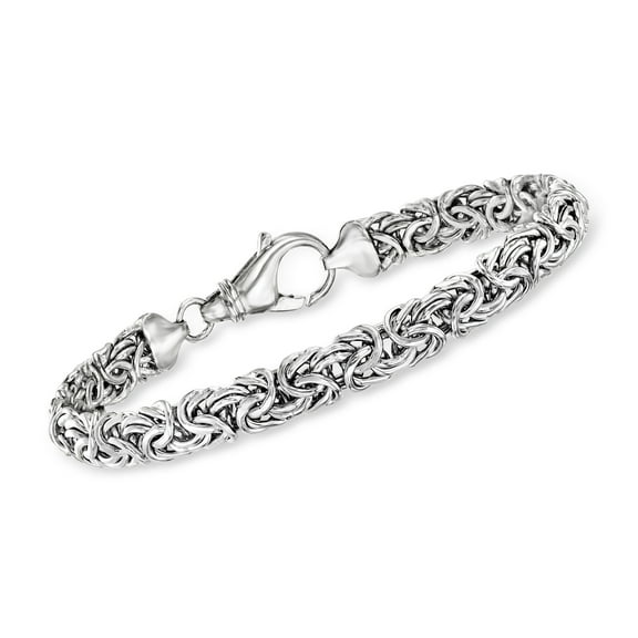 Ross-Simons Sterling Silver Small Byzantine Bracelet, Women's, Adult