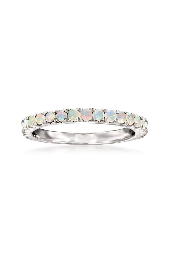 White Opal Ring in Sterling Silver, Women's, Adult
