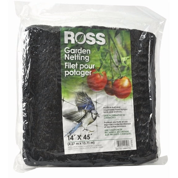 Ross Tree Netting & Bird Plant Protection Black 14ftx45 Ft
