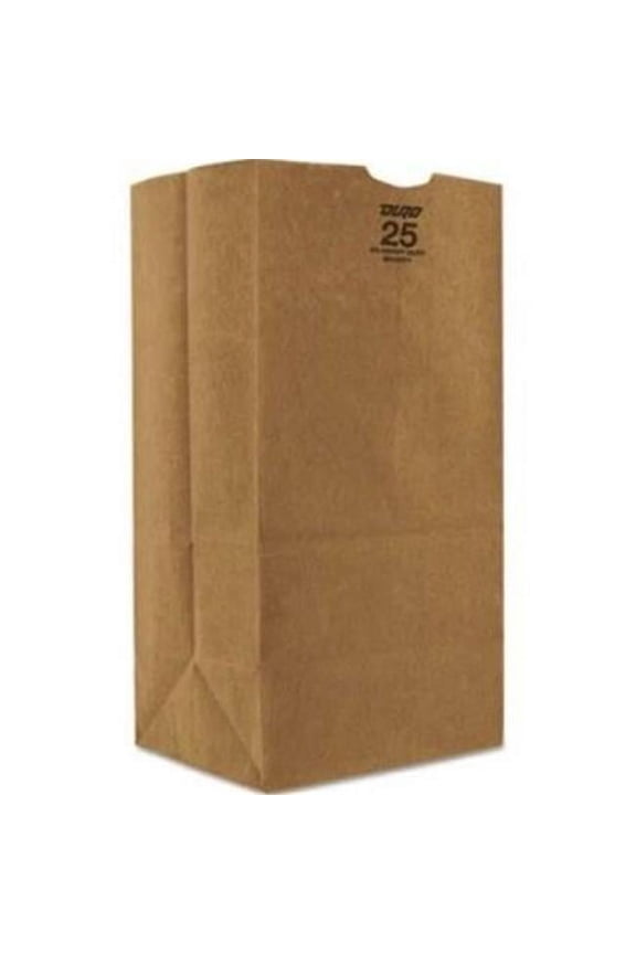 Grocery Paper Bags #25 Size Extra-Heavy-Duty 8.25" x 5.25" x 16.13" Natural 500/Bundle 130326