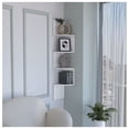 thumbnail image 1 of Rosset Corner Shelf, Modern Full-Wall Design with Multiple Shelving White + Kitchen + Wall Mounted + Modern + MDF + Engineered Wood, 1 of 7