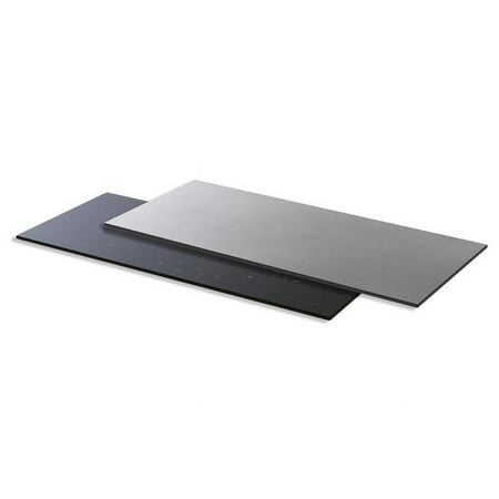 Rosseto HPL006CGBM 31.5 in. Concrete Marble Reversible HPL Surface, Black & Gray