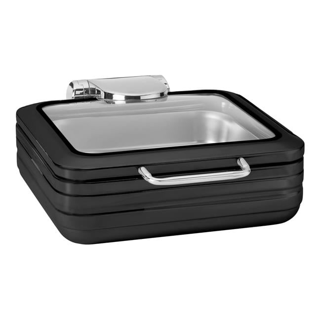 Rosseto CP402-BK 6.34 qt. Deluxe Square Chafing Dish with Glass See ...
