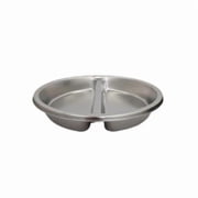Rosseto SMM065 6.34 qt. Multi-Chef Round Divided Food Pan, Silver