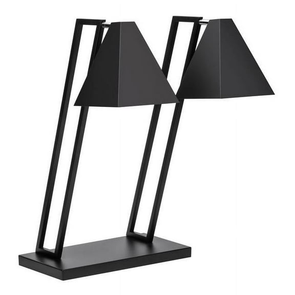 Rosseto HL015 Double Pyramid Heat Lamp with Metal Base, Black