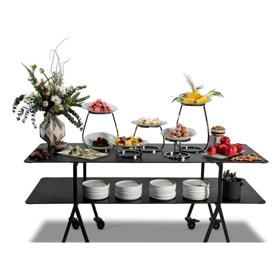 Rosseto RUR358S-B 3, 5 & 8 in. Rise Up Riser Set - Black