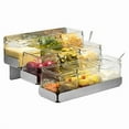 thumbnail image 1 of Rosseto SM323 Condiments Station 3 Levels 9 Glass Jars Stainless Steel Holder, 12.6 x 12.4 x 6.9 in., 1 of 1
