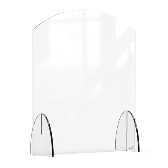 Rosseto Serving Solutions Avant Guarde Acrylic Sneeze Guard, 24" x 28", Clear