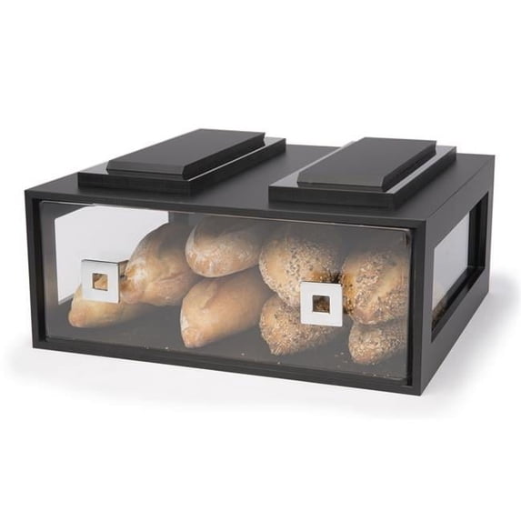 Rosseto Serving Solutions BD110 Large Black Matte Acrylic Drawer- Bakery Building Block