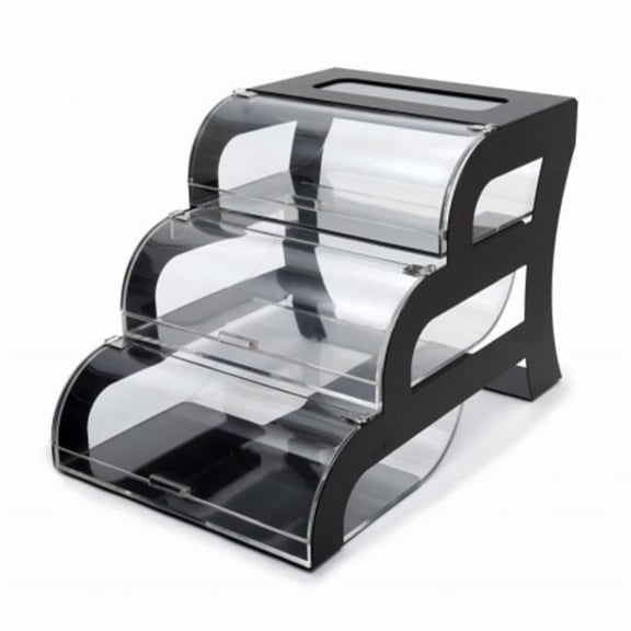 Rosseto Serving Solutions BK011 Bakery Stand 3-Tier Black Matte Frame