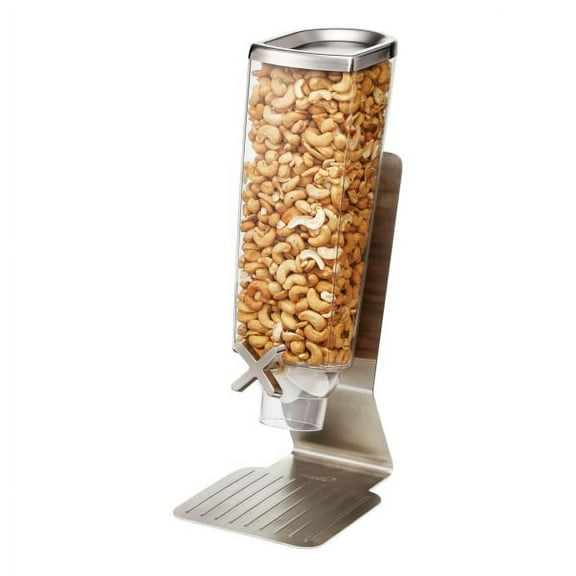 Rosseto Serving Solutions EZ513 Single Container Snack Dispenser with Stainless Steel Stand- 1-Gallon