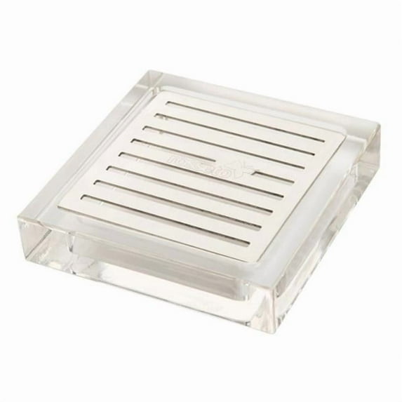 Rosseto Serving Solutions LD108 Drip Tray Acrylic with Stainless Steel Insert - Square