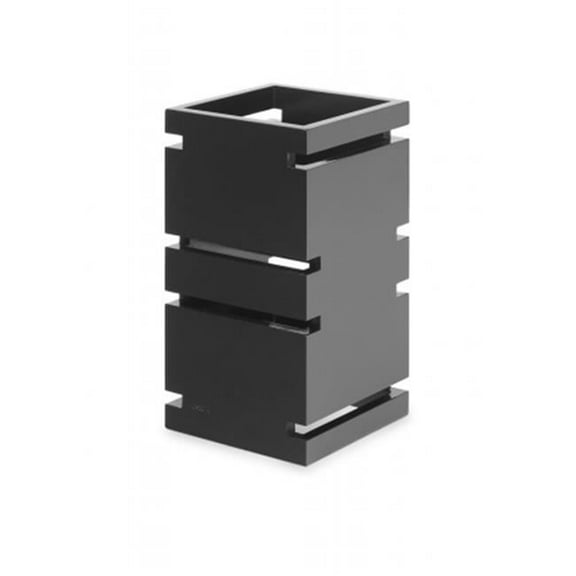 Rosseto Serving Solutions Multi-Level 12 in. Riser Square Black Gloss Bamboo