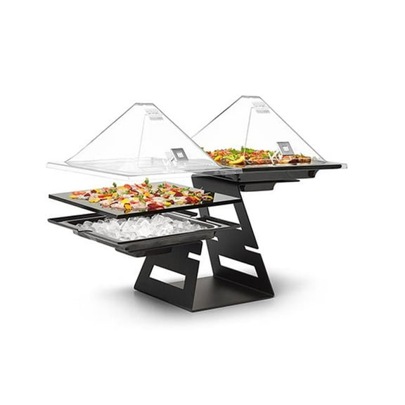 Rosseto Serving Solutions SA122 Ice Tub for Swan Black Acrylic