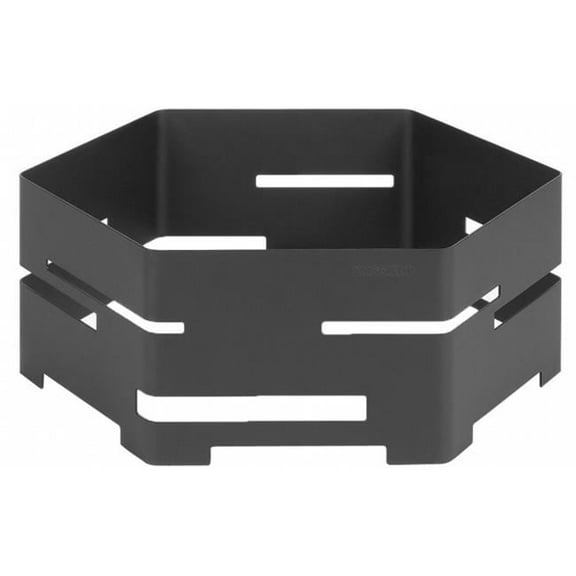 Rosseto Serving Solutions SM134 Steel Hexagon Buffet Riser- Medium Black