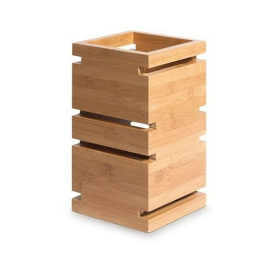 Rosseto Serving Solutions SW100 Multi-Level 12 in. Riser- Square Natural Bamboo