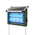 thumbnail image 1 of Rossetta Solar Bug Zapper Light, 4500V Waterproof Mosquito Zapper, Dual Power (Solar & Usb) for Indoor & Outdoor, Green, 1 of 10