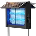 thumbnail image 1 of Rossetta Solar Bug Zapper Outdoor, 4500V Waterproof Mosquito Killer with Dual Solar Panels, 1 of 8
