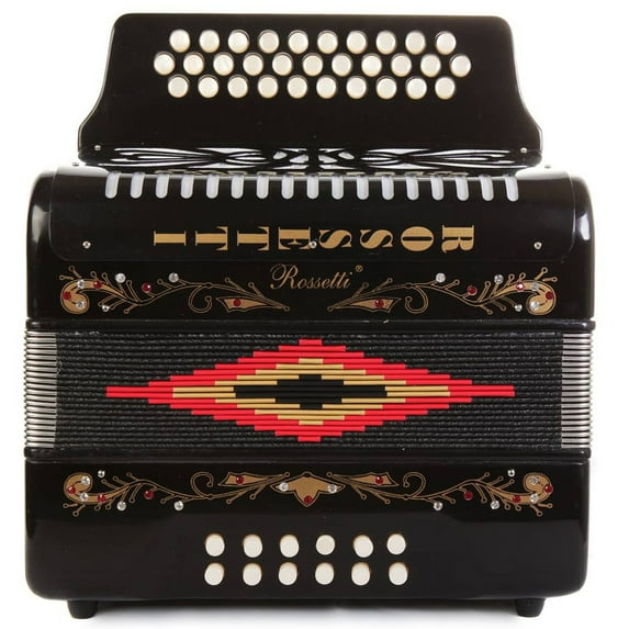 Rossetti 31 Button Accordion, Black