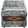 thumbnail image 1 of Rossetti 34 Button Accordion 12 Bass 3 Switches GCF Grey, 1 of 4
