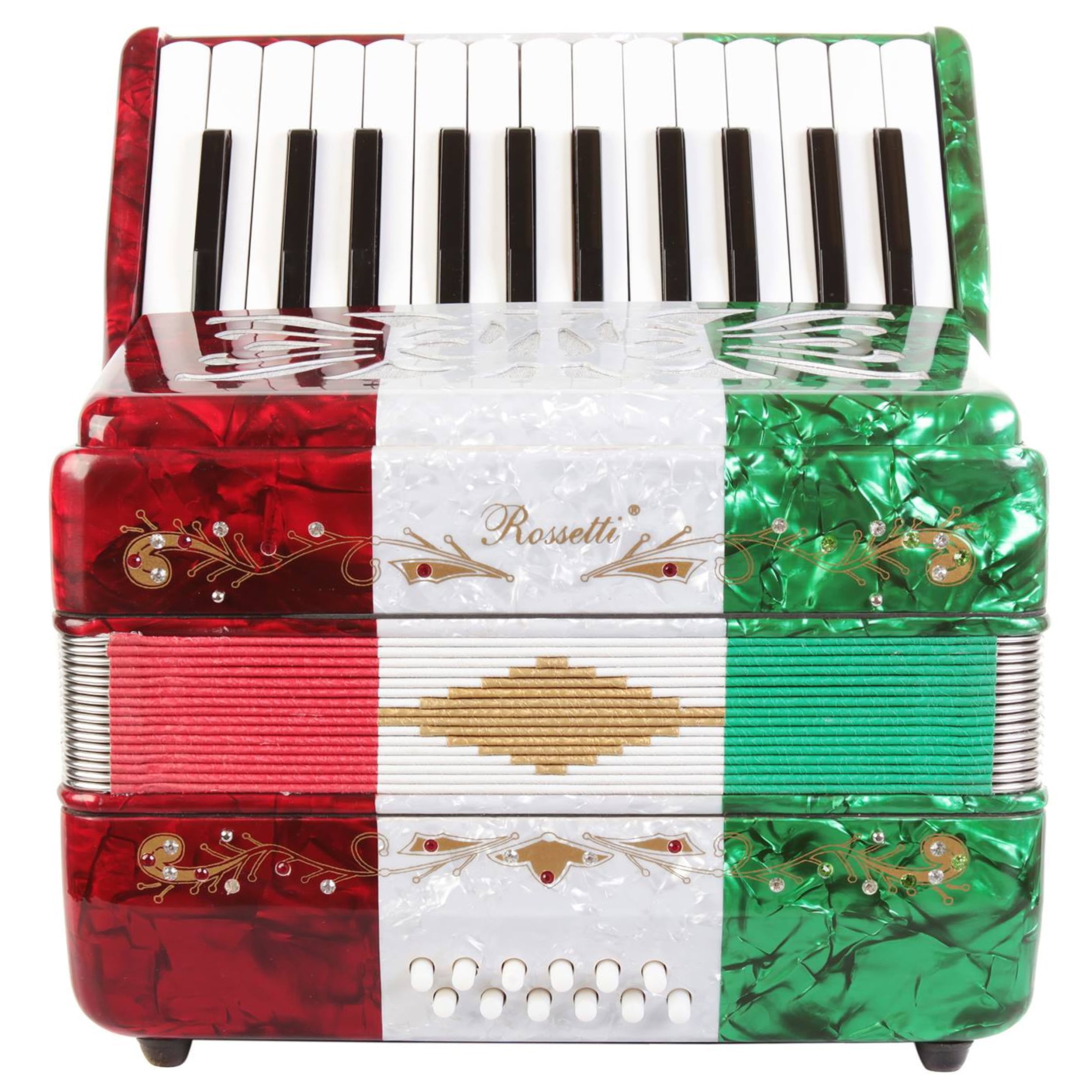 Rossetti beginner piano accordion 12 bass 25 keys deals