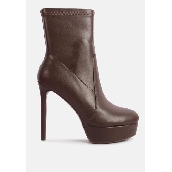 Rossetti Stretch Pu High Heel Ankle Boots