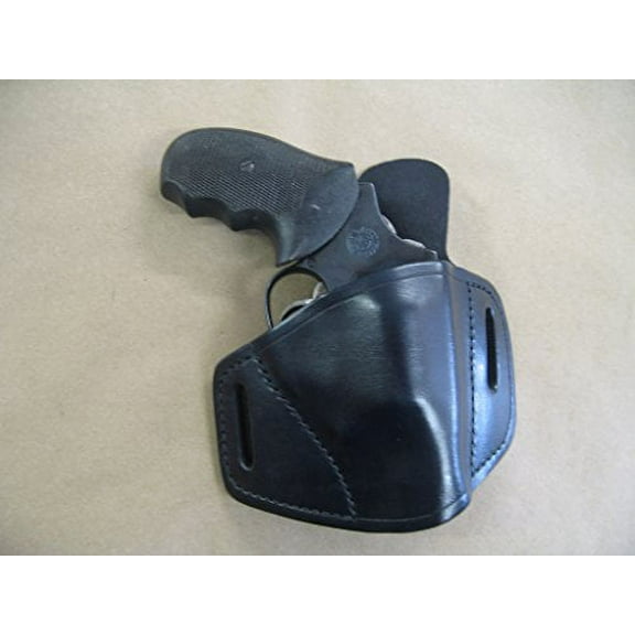 Rossi 66 & 68 Leather 2 Slot Molded Pancake Belt Holster - Black