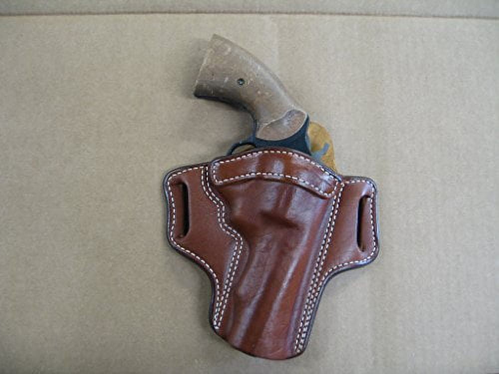 Rossi 971 / 972 4" Revolver 6 Shot Leather 2 Slot Pancake Belt Holster TAN RH