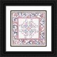 thumbnail image 1 of Rossi, Lorraine 12x12 Black Ornate Wood Framed with Double Matting Museum Art Print Titled - Florentine Rose Quartz and Serenity 4, 1 of 4