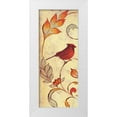 thumbnail image 1 of Rossi, Lorraine 12x24 White Modern Wood Framed Museum Art Print Titled - Bird Vine Panel 1, 1 of 4