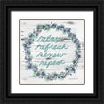 thumbnail image 1 of Rossi, Lorraine 20x20 Black Ornate Wood Framed with Double Matting Museum Art Print Titled - Relax Refresh Renew Repeat, 1 of 4