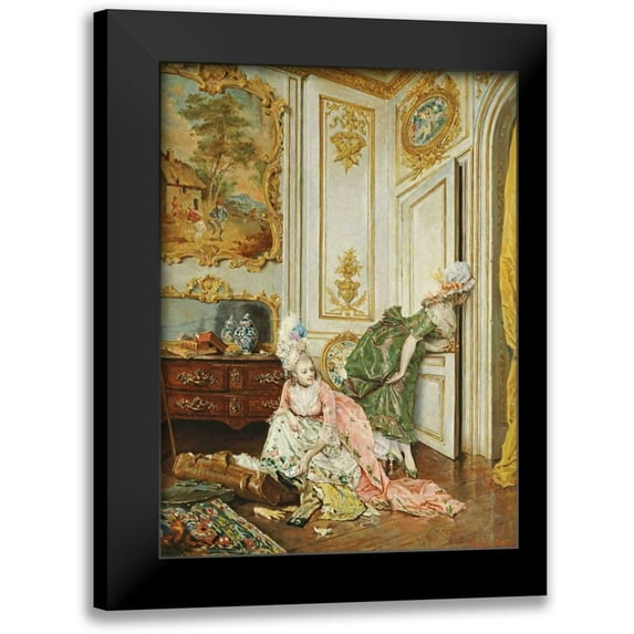 Rossi, Lucio 14x18 Black Modern Framed Museum Art Print Titled - Les Curieuses