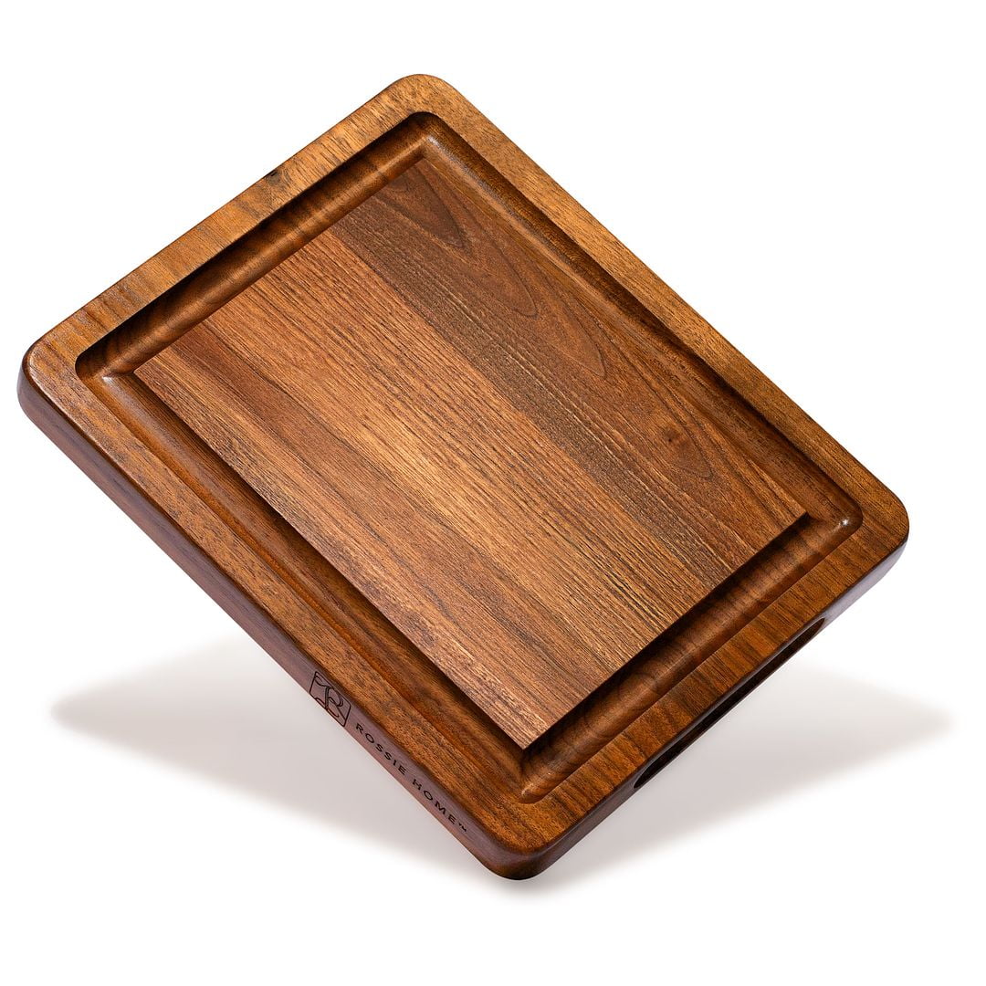 Walnut Rectangular Reversible Cutting Board with Juice Groove
