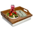 thumbnail image 1 of Rossie Home Lap Tray with Detachable Pillow, Natural Acacia, 1 of 7