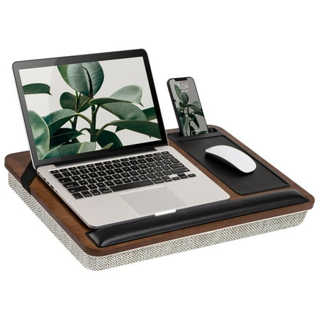 Rossie Home - Premium Lap Desk for 15.6" Laptop - Bamboo Espresso